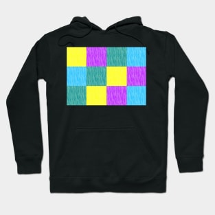 Vibrant Checker Pattern Hoodie